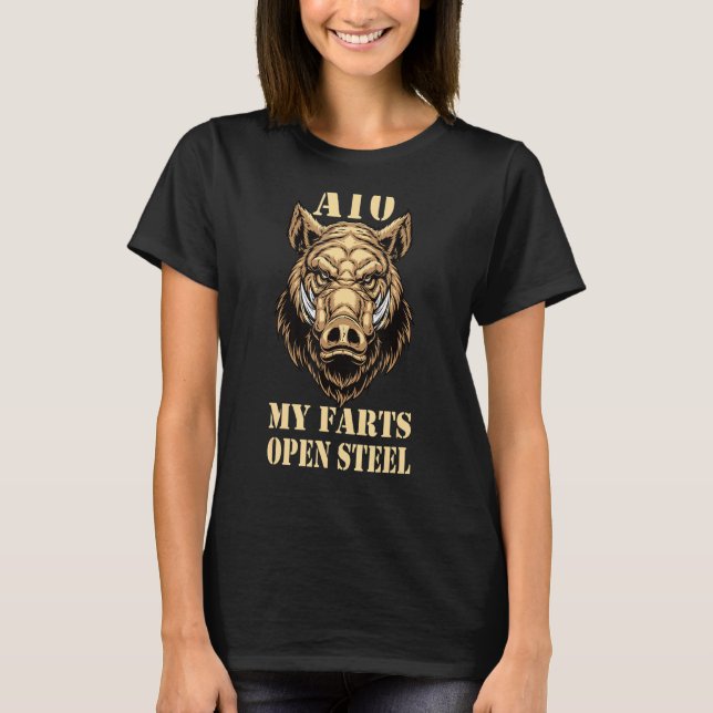 Warthog Flugzeug Spotter T-Shirt (Vorderseite)