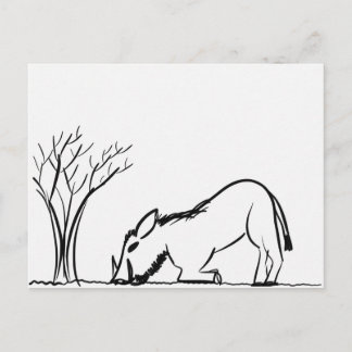 Warthog Postkarte