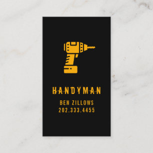Wartung, Bau, Handyman-Visitenkarte Visitenkarte