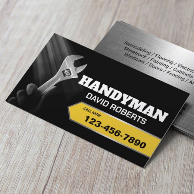 Wartung und Installationsservice für Handyman Visitenkarte (Von Creator hochgeladen)