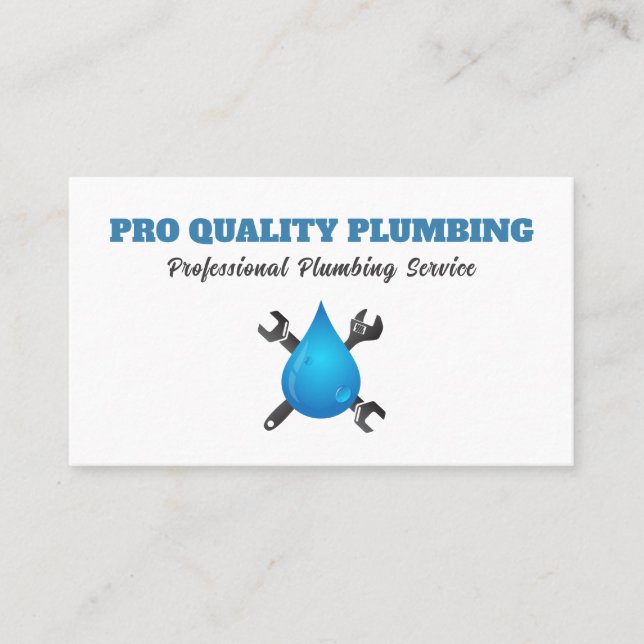 Wartungs-Service für Handyman Plumber Visitenkarte (Vorderseite)