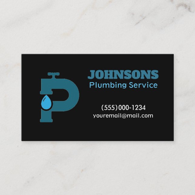 Wartungs-Service für Handyman Plumber Visitenkarte (Vorderseite)