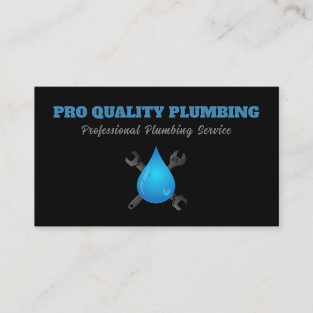 Wartungs-Service für Handyman Plumber Visitenkarte (Vorderseite)