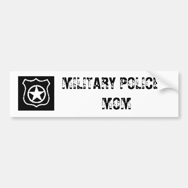 WARTUNGSTAFEL, MILITÄRpolizei-MAMA Autoaufkleber (Vorne)