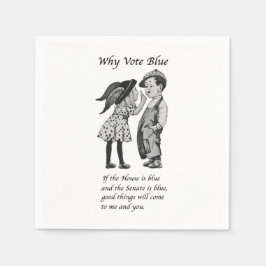 Warum 2024 Blue wählen Serviette