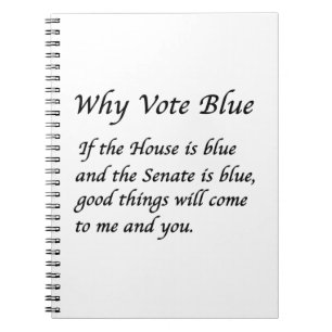 Warum 2026 Blue wählen Notizblock