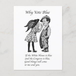 Warum 2028 völlig blau abstimmen postkarte