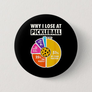 Warum beim Pickleball verlieren lustige Paddleball Button