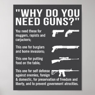 Warum brauchen Sie Waffen Poster