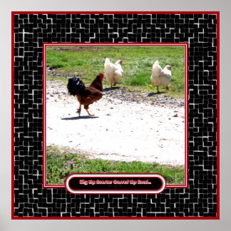 Warum der Rooster die Straße überquerte Poster