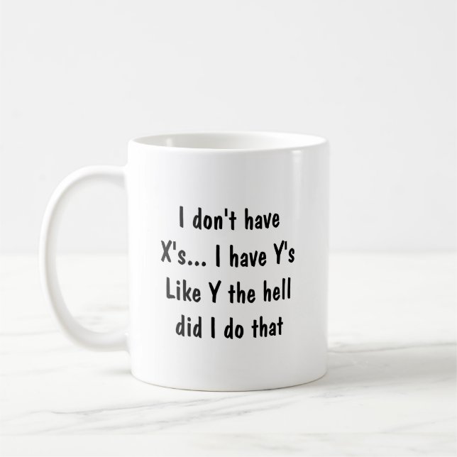 Warum die Hölle habe ich diesen Spaß Zitat Kaffeetasse (Links)