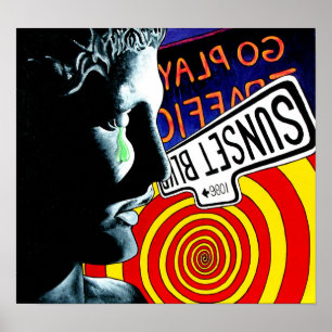 "WARUM" drucken Poster