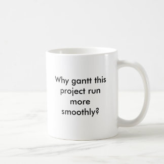 Warum Gantt, den dieses Projekt glatter laufen Kaffeetasse