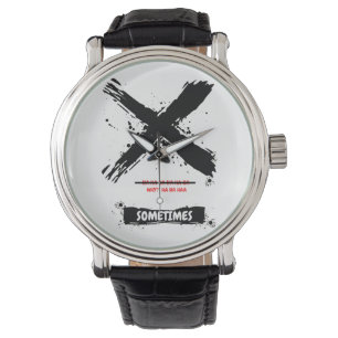 Warum? Ha Ha - Manchmal Funny Armbanduhr