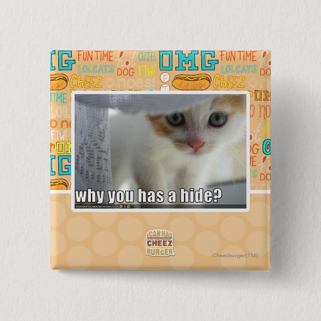 Warum haben Sie ein Fell? Button (Vorderseite)