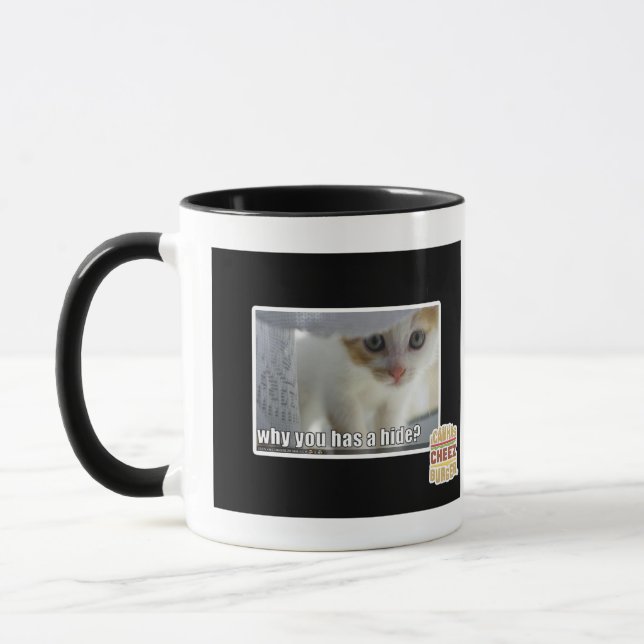 Warum haben Sie ein Fell? Tasse (Links)