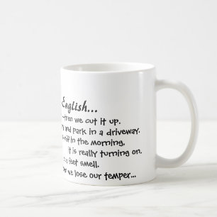 Warum i-Liebe-Englisch-Tasse Kaffeetasse