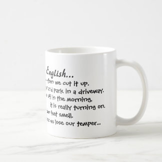 Warum i-Liebe-Englisch-Tasse Kaffeetasse