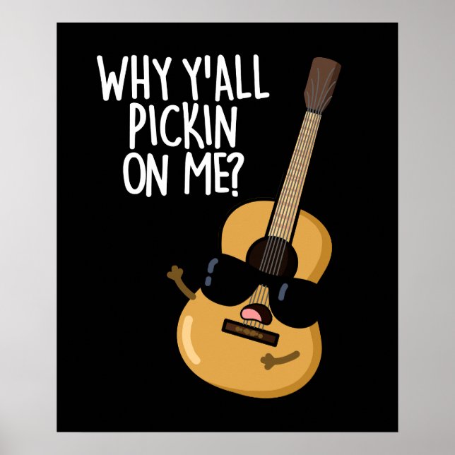 Warum ich alle an meiner lustigen Gitarre "Dark BG Poster (Vorne)