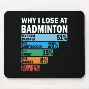 Warum ich bei Badminton Funny meinen Fehler 1 verl Mousepad