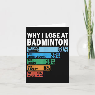Warum ich bei Badminton Funny meinen Fehler verlor Karte