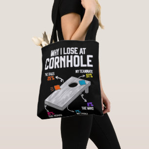 Warum ich bei Cornhole verliere Humor Toss Like a Tasche