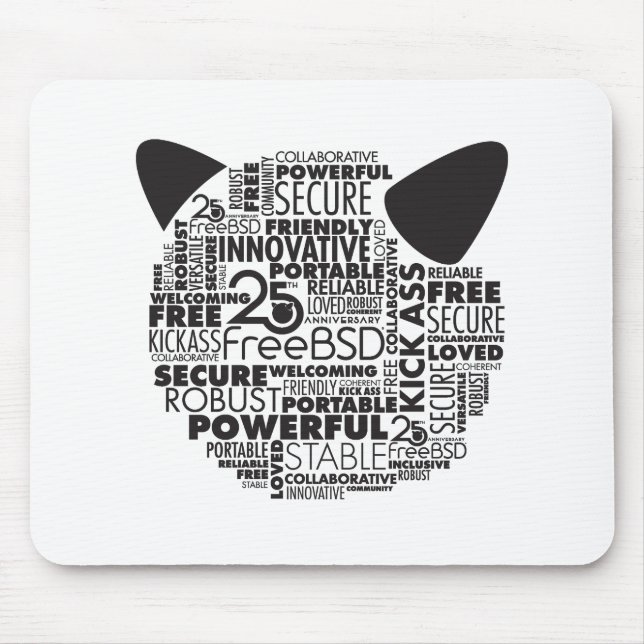 Warum ich FreeBSD 25th Anniversary Mouse Pad Liebe Mousepad (Vorne)