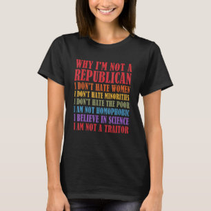 Warum ich kein Republikaner bin, hasse ich Frauen  T-Shirt