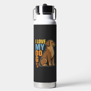 Warum ich meinen Hund liebe � Herzliches Design zu Trinkflasche