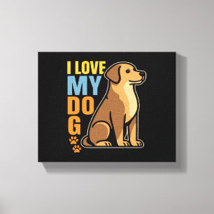 Warum ich meinen Hund Liebe - Herzwärmendesign Cel Leinwanddruck