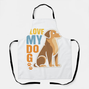 Warum ich meinen Hund Liebe - Herzwärmendesign Cel Schürze