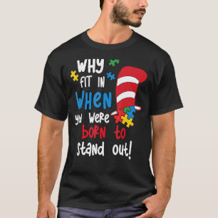Warum in Autismus Awareness Lehrer hat Katzen-Buch T-Shirt