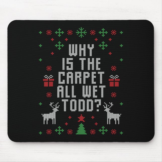 Warum ist der Teppich nass geworden? Mousepad (Vorne)