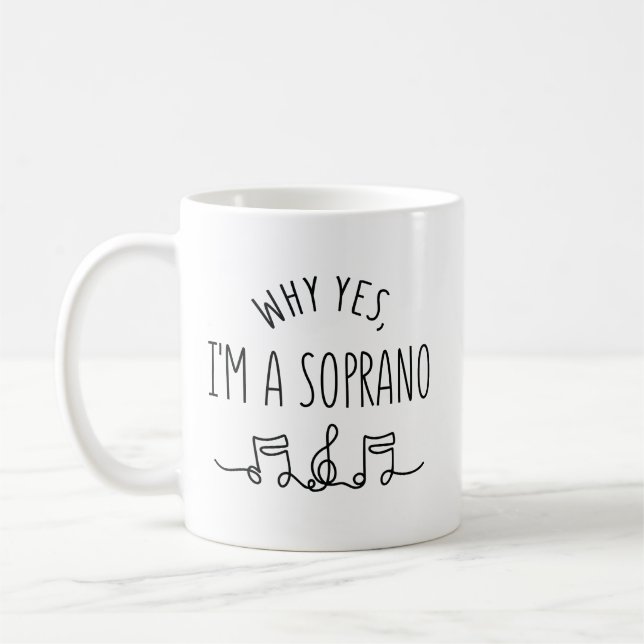 WARUM JA, ICH BIN SOPRANO KAFFEETASSE (Links)