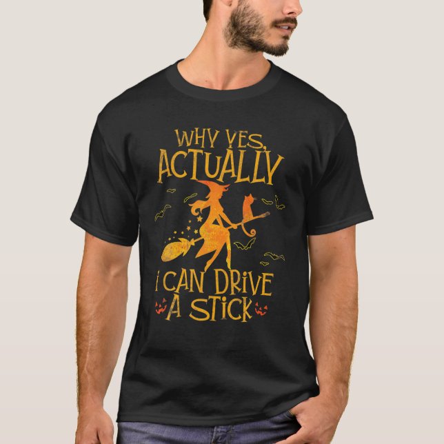 Warum ja, ich kann ein Halbleiter-Halloween fahren T-Shirt (Vorderseite)