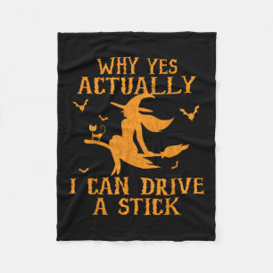 Warum ja, ich kann ein Stick Halloween 202 fahren Fleecedecke