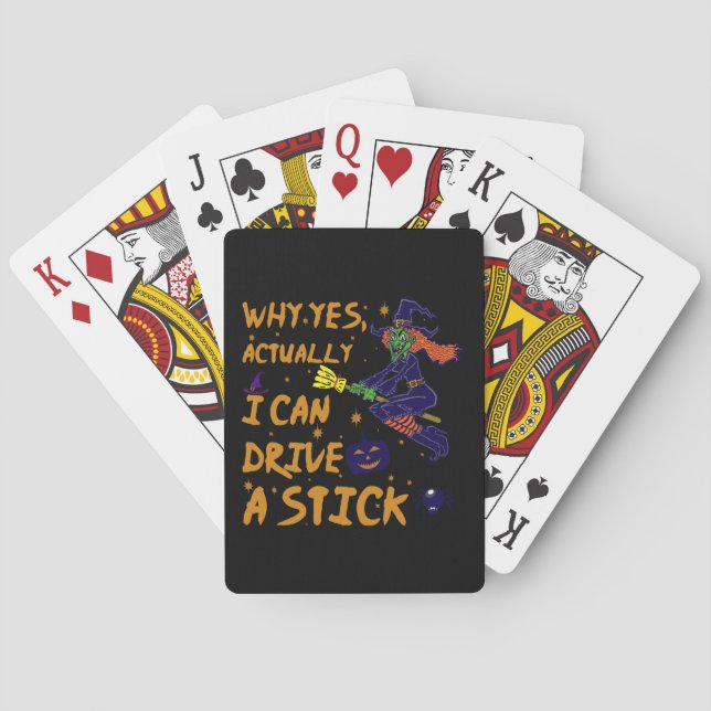 Warum ja, kann ich tatsächlich eine Stick Funny Wi Spielkarten (Rückseite)