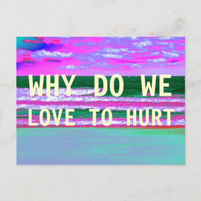 Warum machen wir Liebe? Postkarte (Vorderseite)