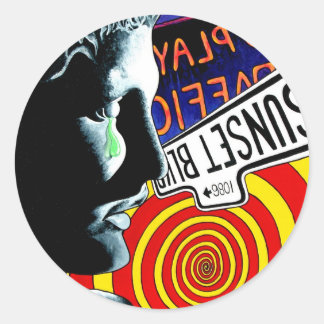 "WARUM" RUNDER AUFKLEBER