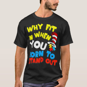 Warum sich anpassen Doktor Lehrer Katze im Hut Coo T-Shirt