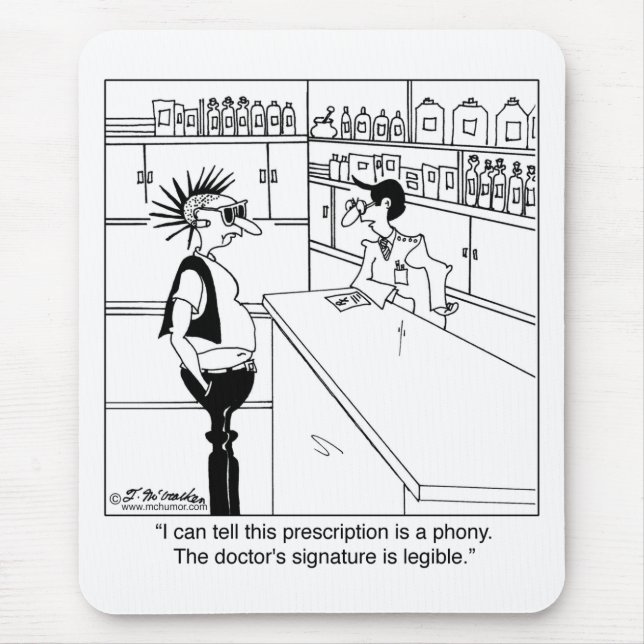 Warum Signature Legible des Doktors? Mousepad (Vorne)