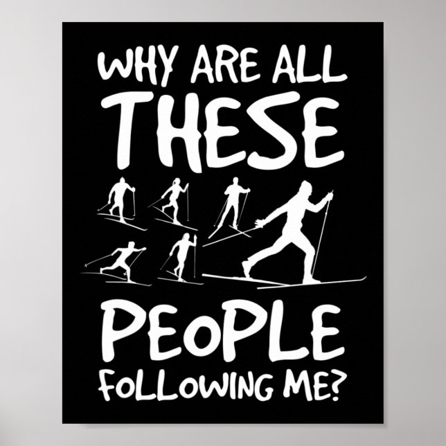 Warum sind all diese Menschen hinter mir her? Poster (Vorne)