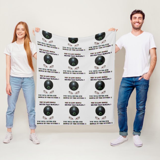 Warum sind die Rasenbögen besser als der Bowling? Fleecedecke (Beispiel)