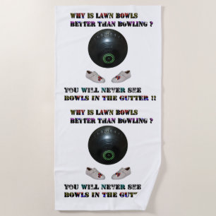 Warum sind die Rasenbögen besser als der Bowling? Strandtuch
