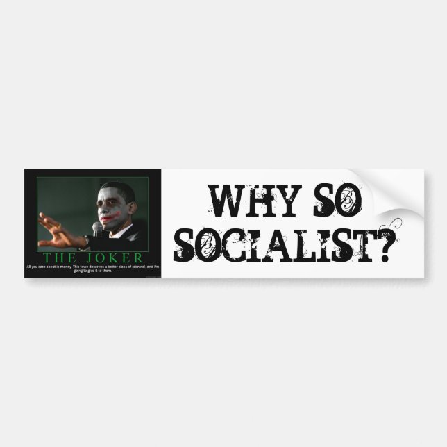 WARUM SOSOCIALIST? AUTOAUFKLEBER (Vorne)