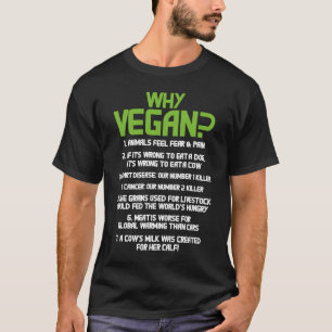Warum Vegan vegetarische Veganismus Pflanze basier T-Shirt