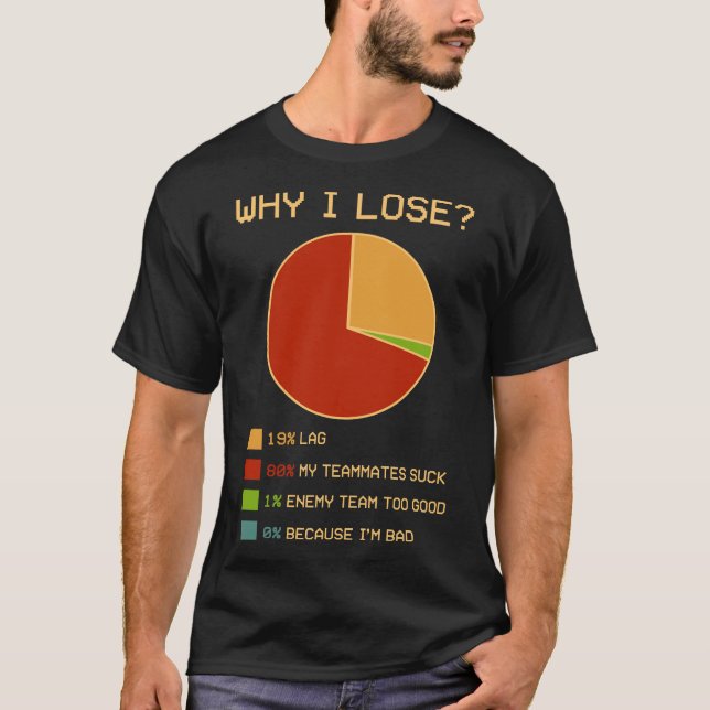 Warum verliere ich das Funny Video Gaming Geschenk T-Shirt (Vorderseite)