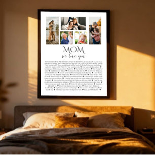Warum wir dich lieben, Mama Benutzerdefinierte F Poster