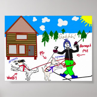Warum wir LIEBE Skijoring! Poster