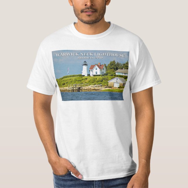 Warwick Hals-Leuchtturm, Rhode Island T - Shirt (Vorderseite)